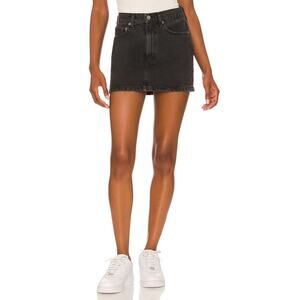 Agolde 'Liv' Black Denim Jean Mini Skirt Size 31